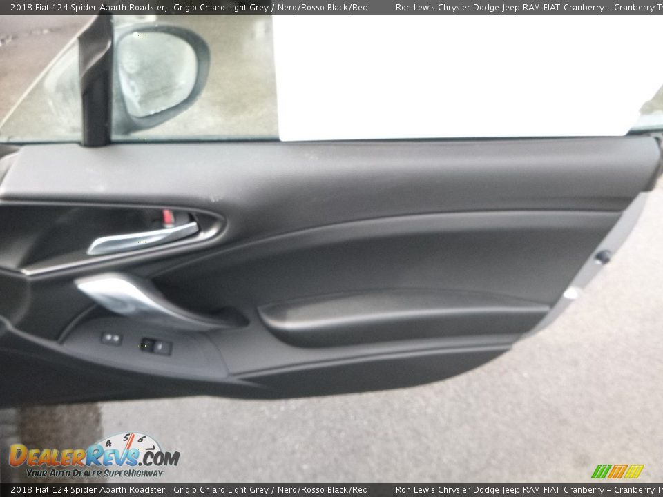 2018 Fiat 124 Spider Abarth Roadster Grigio Chiaro Light Grey / Nero/Rosso Black/Red Photo #12