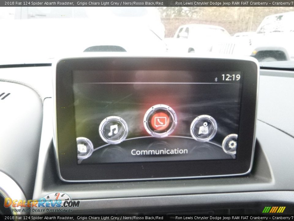 2018 Fiat 124 Spider Abarth Roadster Grigio Chiaro Light Grey / Nero/Rosso Black/Red Photo #16