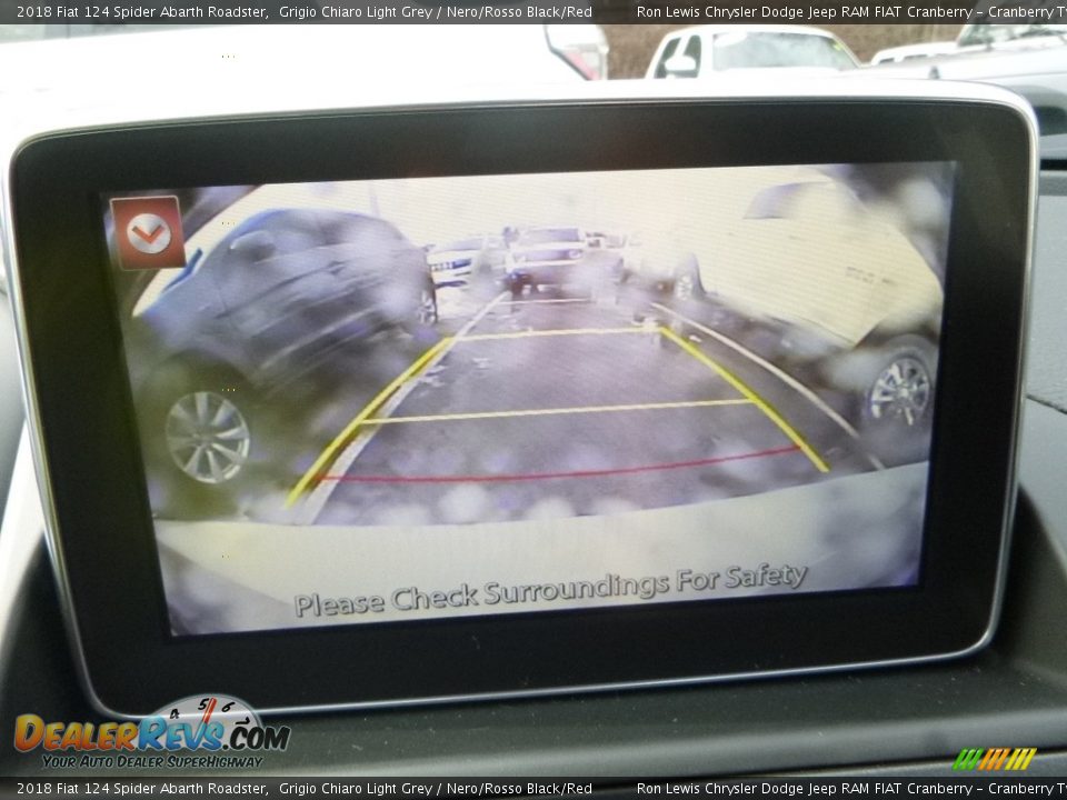 2018 Fiat 124 Spider Abarth Roadster Grigio Chiaro Light Grey / Nero/Rosso Black/Red Photo #18