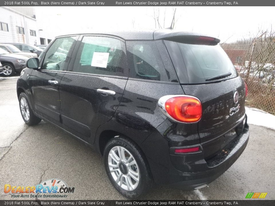 2018 Fiat 500L Pop Black (Nero Cinema) / Dark Slate Gray Photo #3