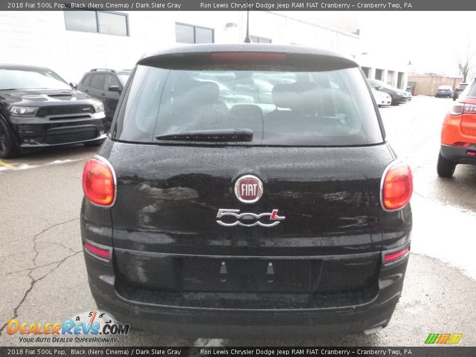 2018 Fiat 500L Pop Black (Nero Cinema) / Dark Slate Gray Photo #4