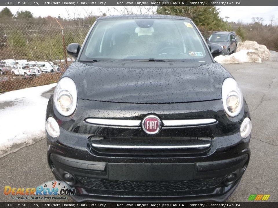 2018 Fiat 500L Pop Black (Nero Cinema) / Dark Slate Gray Photo #8