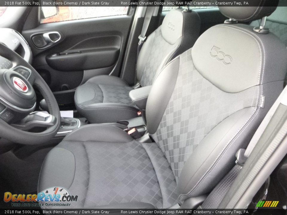 Dark Slate Gray Interior - 2018 Fiat 500L Pop Photo #14