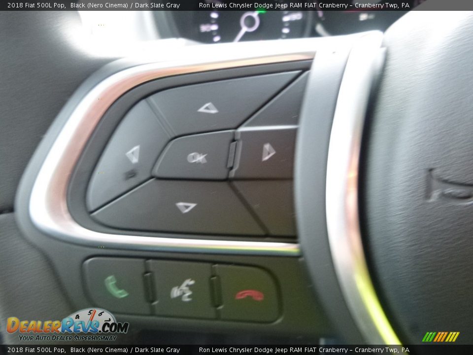 2018 Fiat 500L Pop Black (Nero Cinema) / Dark Slate Gray Photo #18