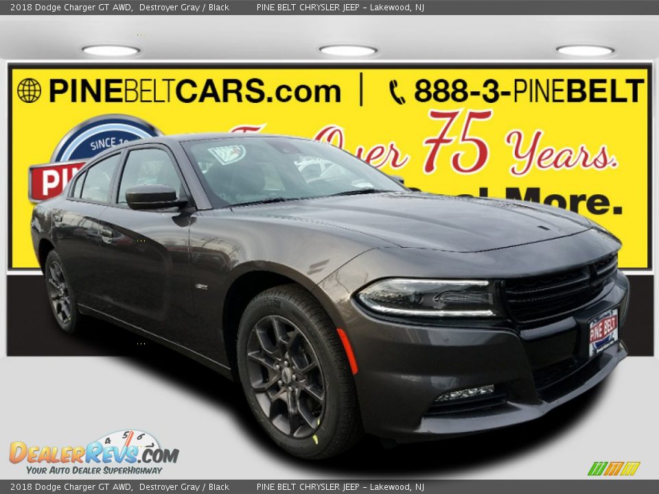 2018 Dodge Charger GT AWD Destroyer Gray / Black Photo #1