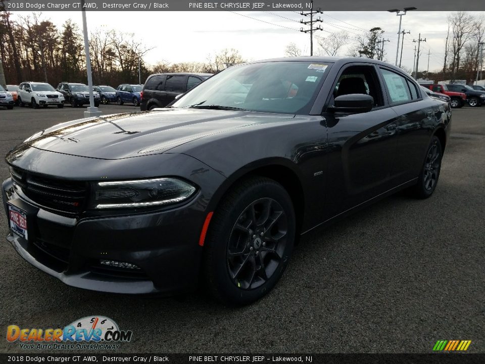 2018 Dodge Charger GT AWD Destroyer Gray / Black Photo #2