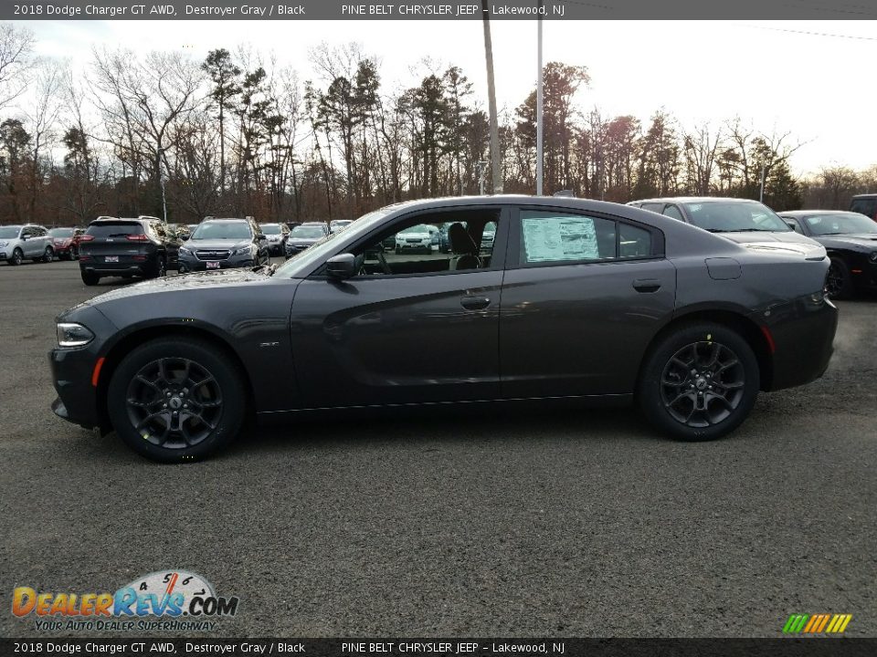 2018 Dodge Charger GT AWD Destroyer Gray / Black Photo #3