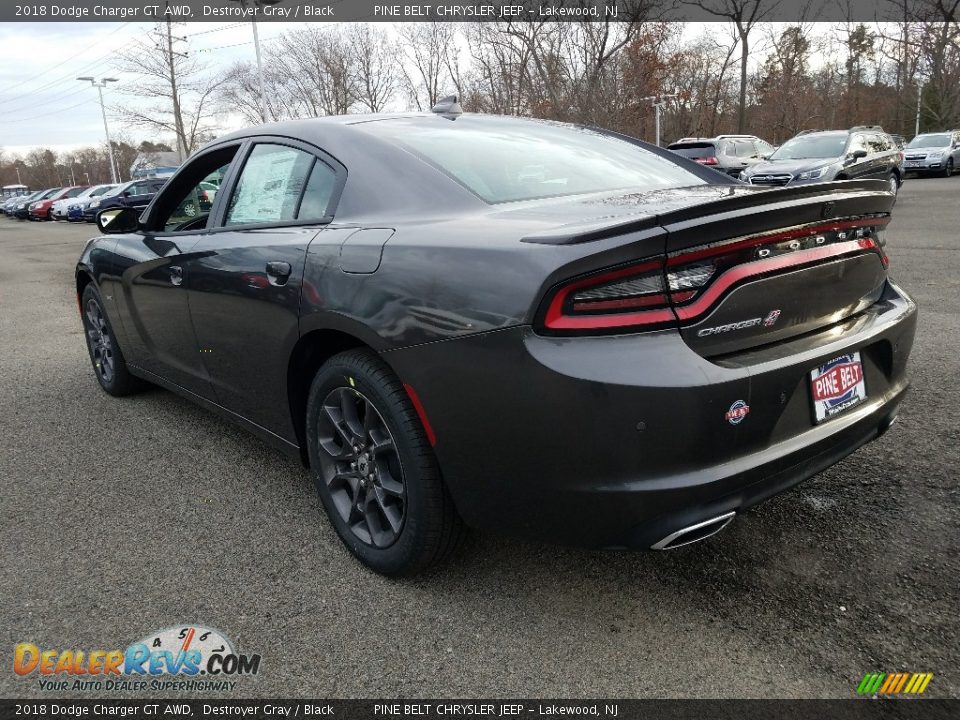 2018 Dodge Charger GT AWD Destroyer Gray / Black Photo #4