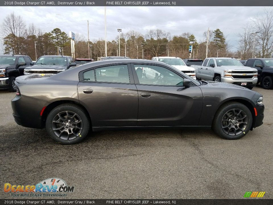 2018 Dodge Charger GT AWD Destroyer Gray / Black Photo #6