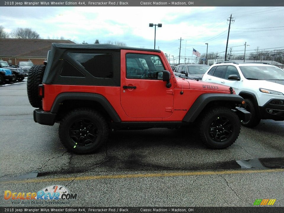 2018 Jeep Wrangler Willys Wheeler Edition 4x4 Firecracker Red / Black Photo #5