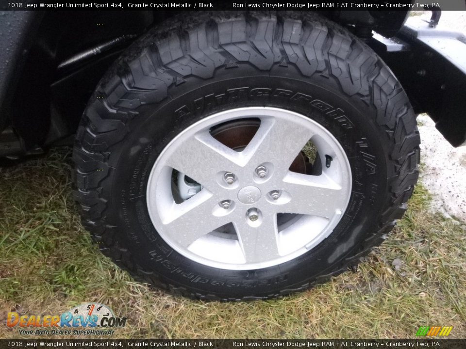 2018 Jeep Wrangler Unlimited Sport 4x4 Granite Crystal Metallic / Black Photo #6