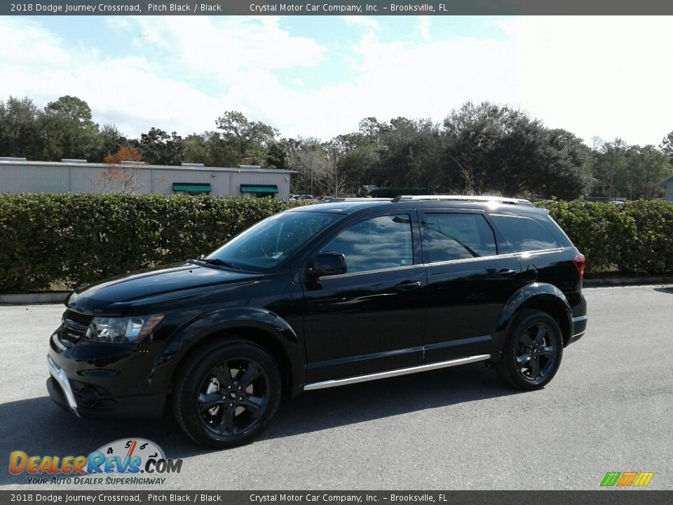 2018 Dodge Journey Crossroad Pitch Black / Black Photo #1