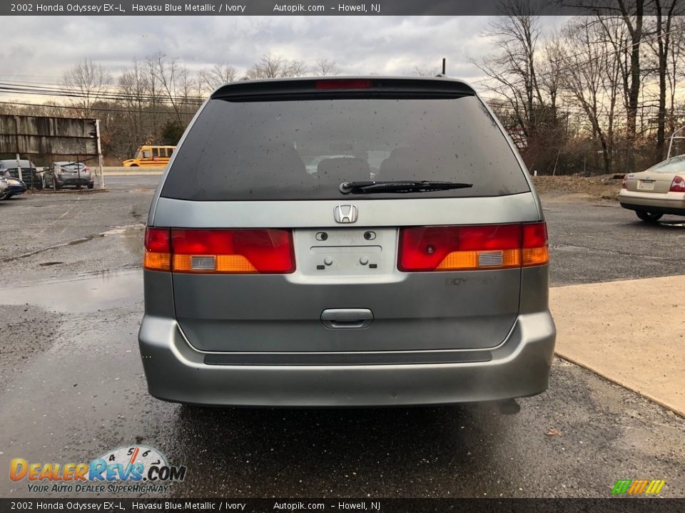 2002 Honda Odyssey EX-L Havasu Blue Metallic / Ivory Photo #4