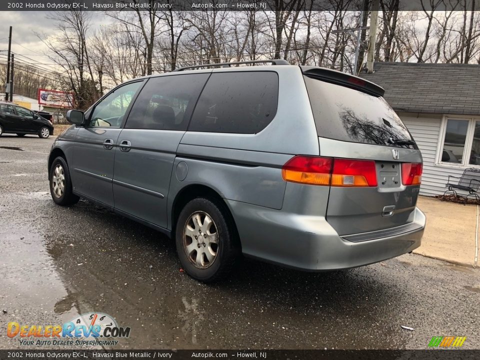 2002 Honda Odyssey EX-L Havasu Blue Metallic / Ivory Photo #5