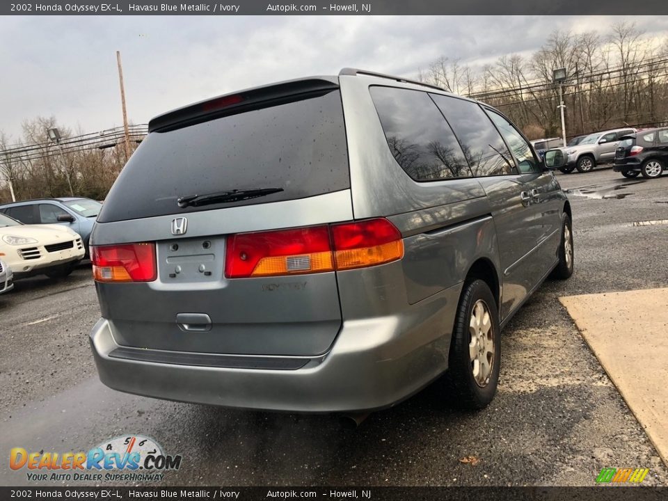 2002 Honda Odyssey EX-L Havasu Blue Metallic / Ivory Photo #6