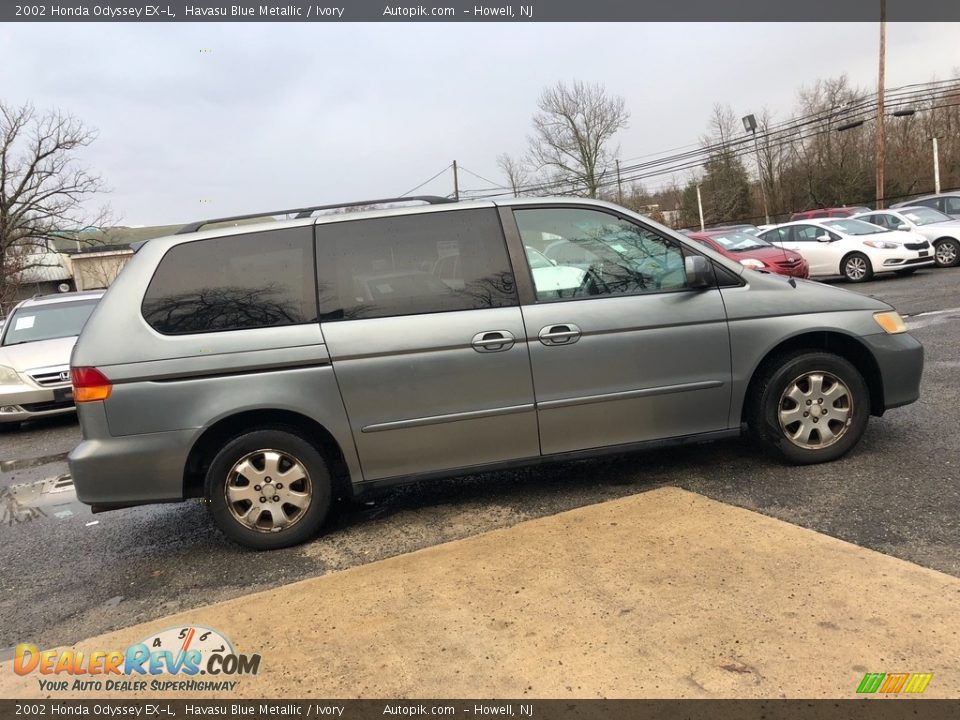 2002 Honda Odyssey EX-L Havasu Blue Metallic / Ivory Photo #7