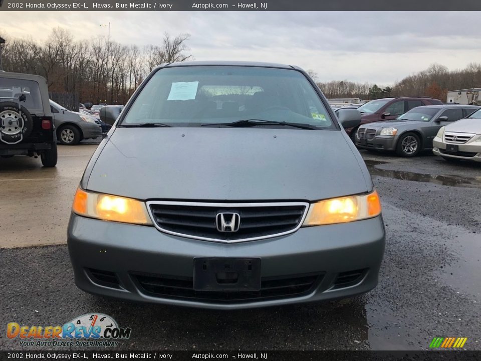 2002 Honda Odyssey EX-L Havasu Blue Metallic / Ivory Photo #9