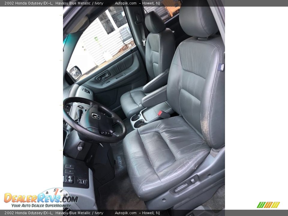 2002 Honda Odyssey EX-L Havasu Blue Metallic / Ivory Photo #10