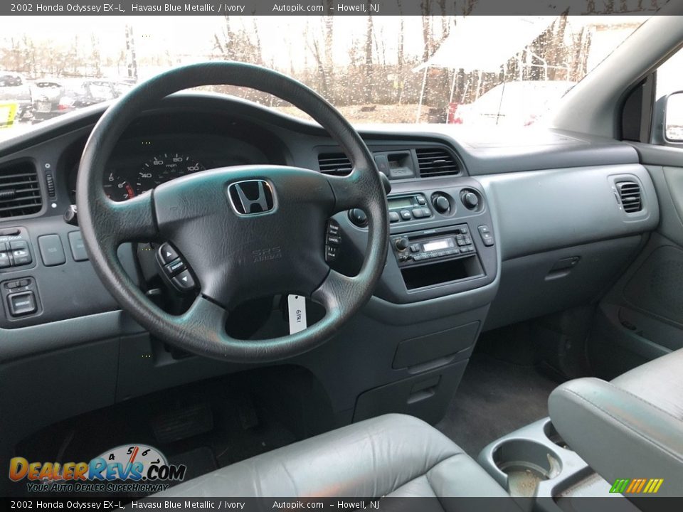 2002 Honda Odyssey EX-L Havasu Blue Metallic / Ivory Photo #15
