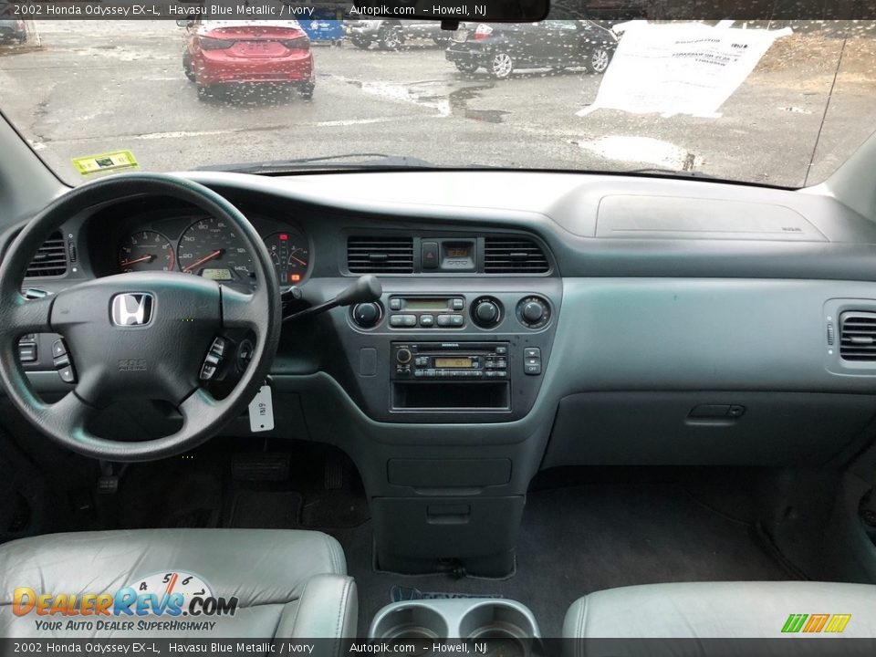 2002 Honda Odyssey EX-L Havasu Blue Metallic / Ivory Photo #16