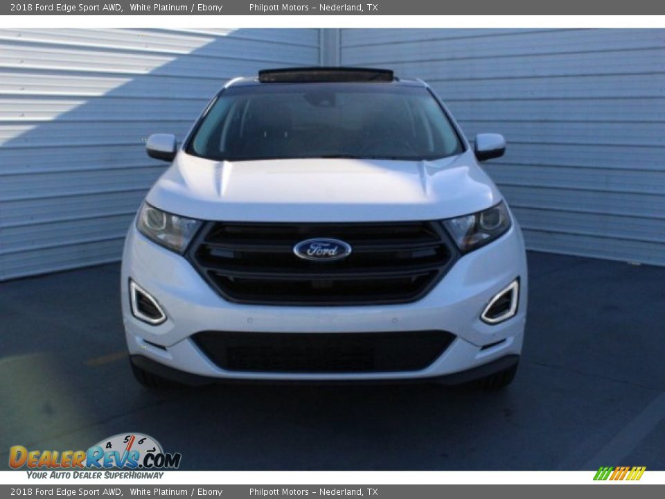 2018 Ford Edge Sport AWD White Platinum / Ebony Photo #2