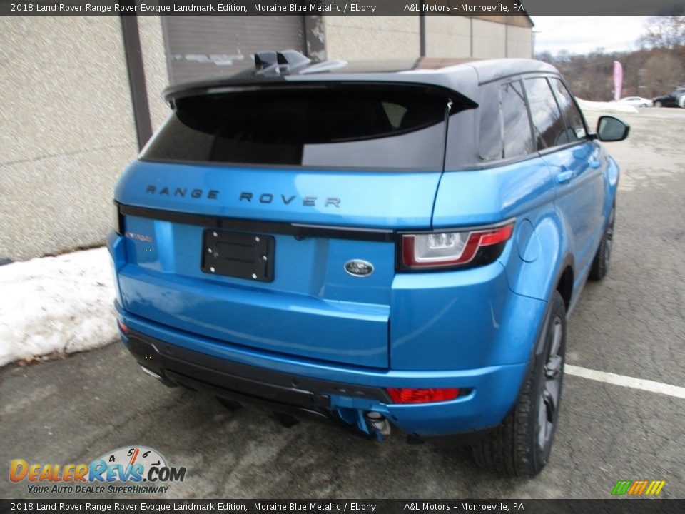 2018 Land Rover Range Rover Evoque Landmark Edition Moraine Blue Metallic / Ebony Photo #3