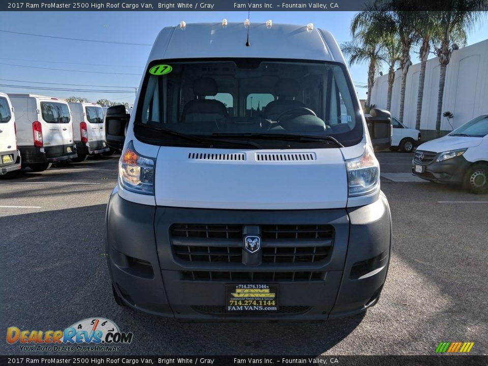 2017 Ram ProMaster 2500 High Roof Cargo Van Bright White / Gray Photo #2