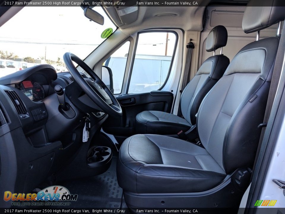 2017 Ram ProMaster 2500 High Roof Cargo Van Bright White / Gray Photo #8