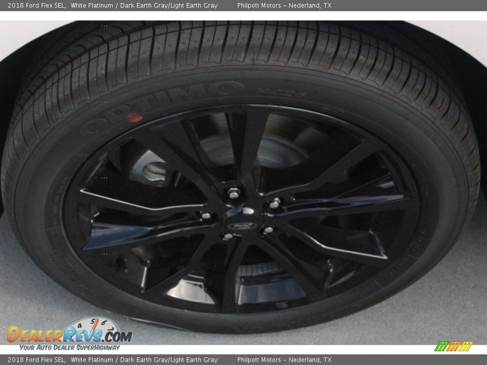 2018 Ford Flex SEL White Platinum / Dark Earth Gray/Light Earth Gray Photo #4