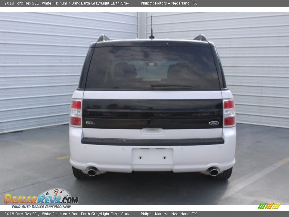 2018 Ford Flex SEL White Platinum / Dark Earth Gray/Light Earth Gray Photo #7