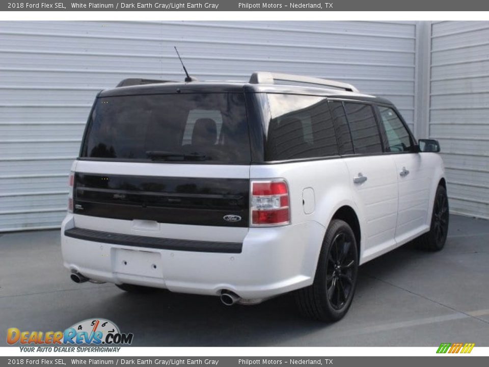 2018 Ford Flex SEL White Platinum / Dark Earth Gray/Light Earth Gray Photo #8