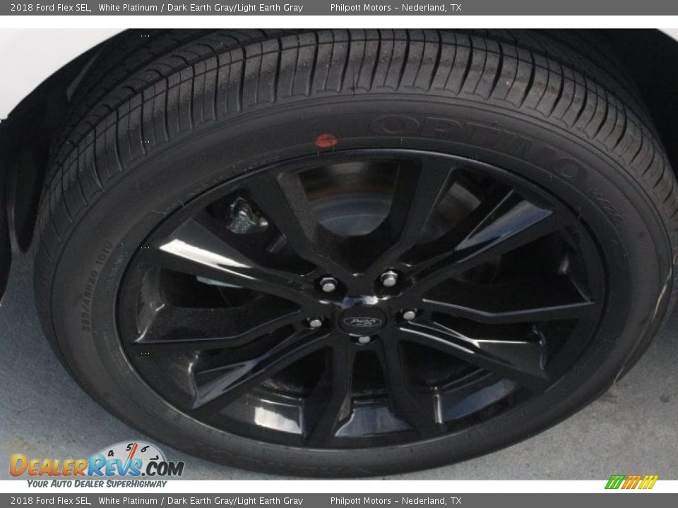 2018 Ford Flex SEL White Platinum / Dark Earth Gray/Light Earth Gray Photo #9