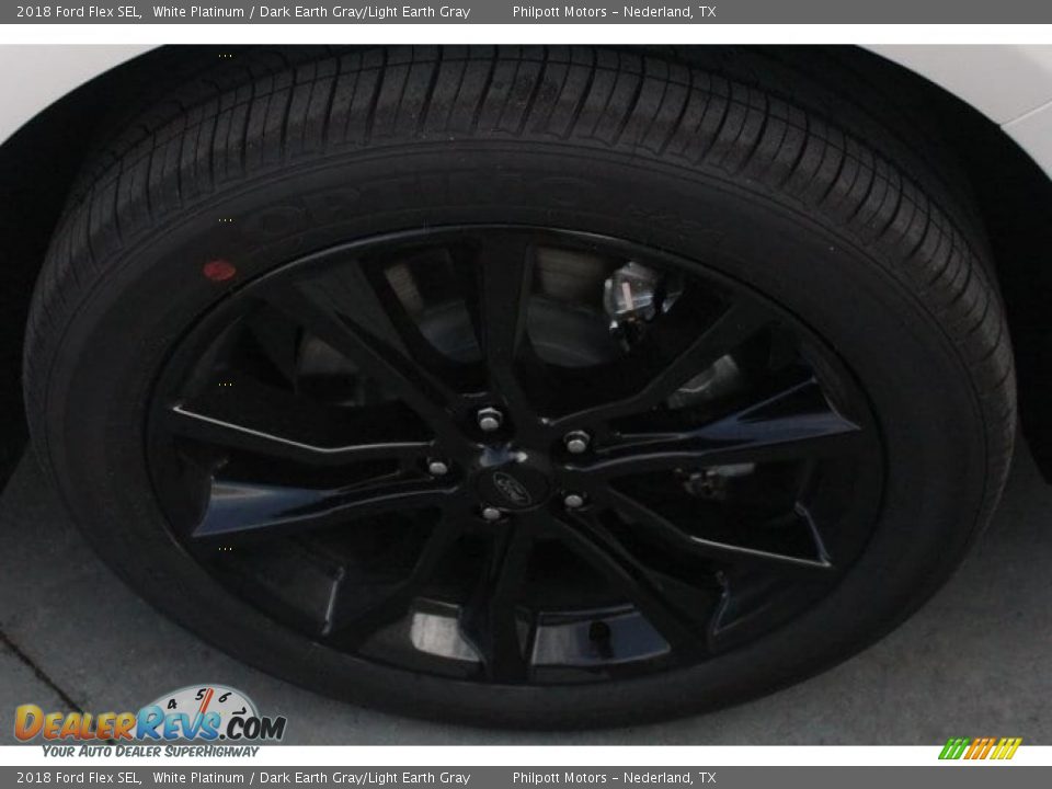 2018 Ford Flex SEL White Platinum / Dark Earth Gray/Light Earth Gray Photo #10
