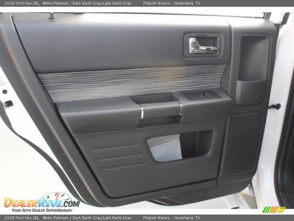 2018 Ford Flex SEL White Platinum / Dark Earth Gray/Light Earth Gray Photo #24