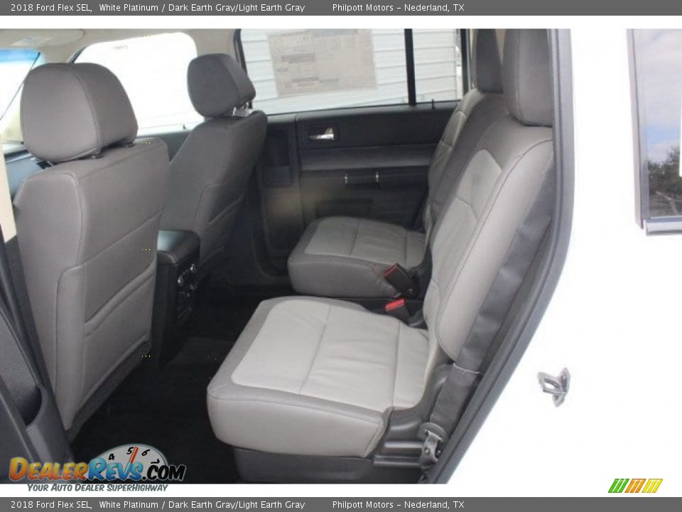 2018 Ford Flex SEL White Platinum / Dark Earth Gray/Light Earth Gray Photo #25