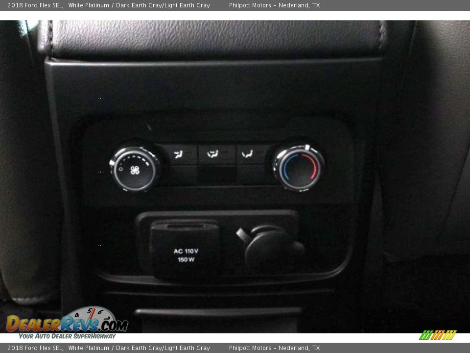 2018 Ford Flex SEL White Platinum / Dark Earth Gray/Light Earth Gray Photo #26