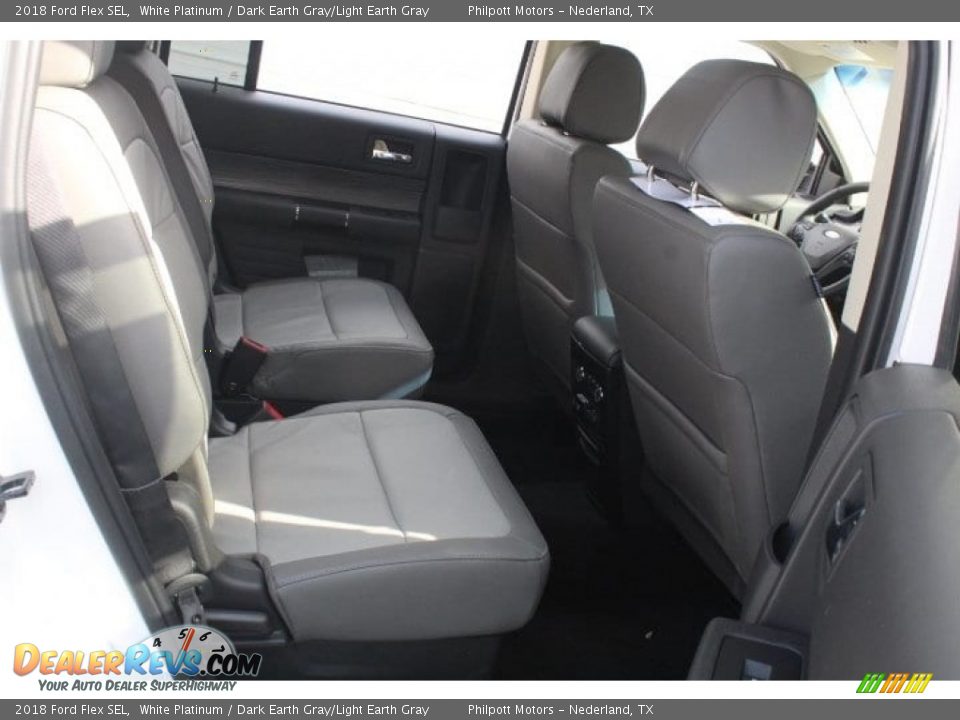2018 Ford Flex SEL White Platinum / Dark Earth Gray/Light Earth Gray Photo #31