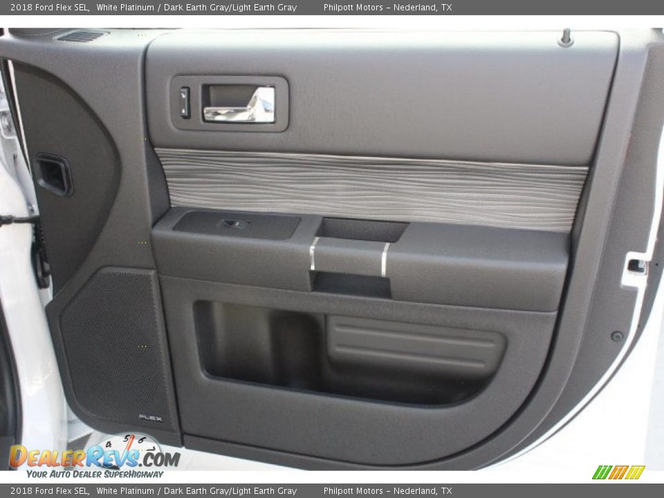 2018 Ford Flex SEL White Platinum / Dark Earth Gray/Light Earth Gray Photo #32