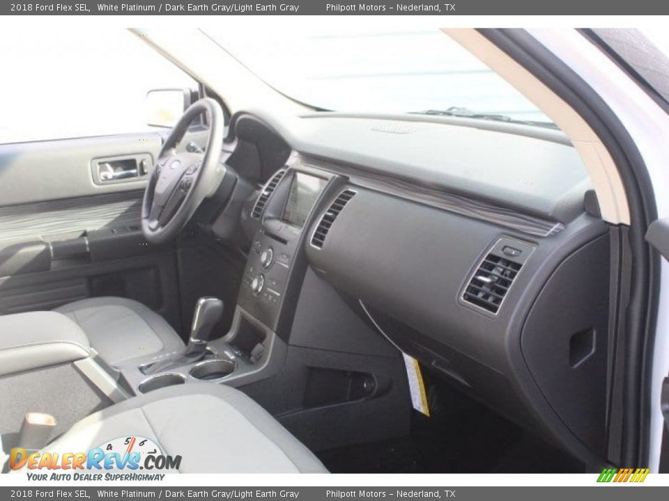 2018 Ford Flex SEL White Platinum / Dark Earth Gray/Light Earth Gray Photo #33