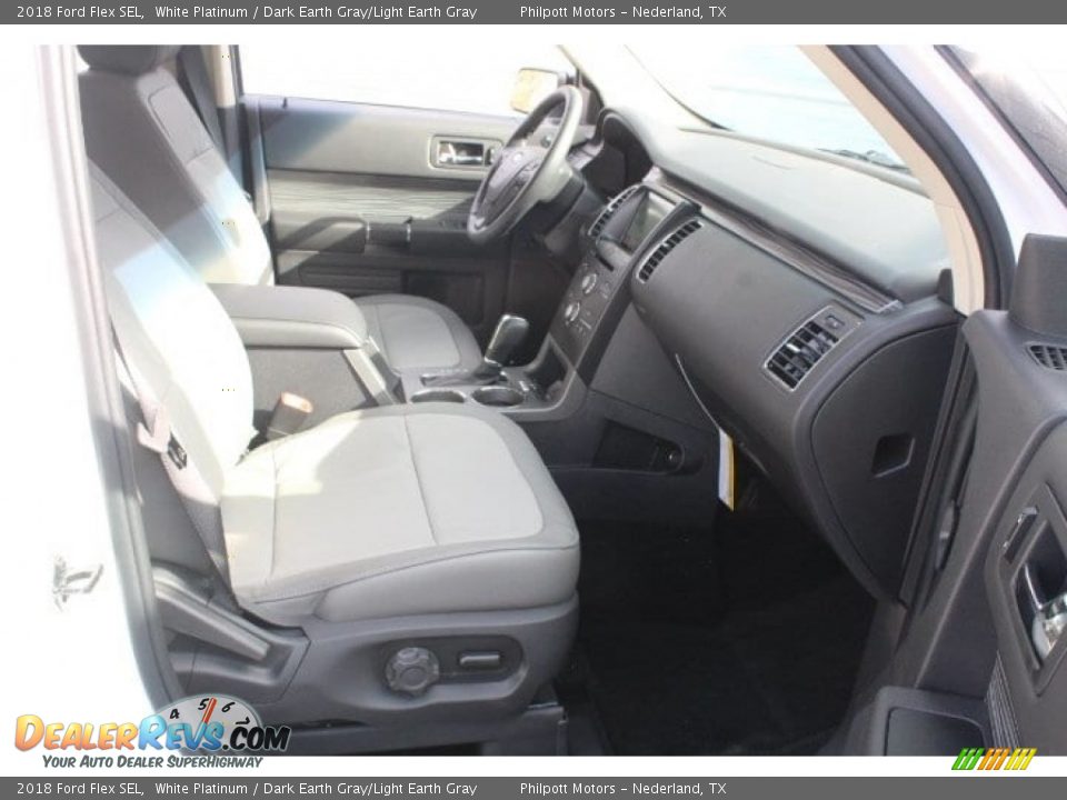 2018 Ford Flex SEL White Platinum / Dark Earth Gray/Light Earth Gray Photo #34