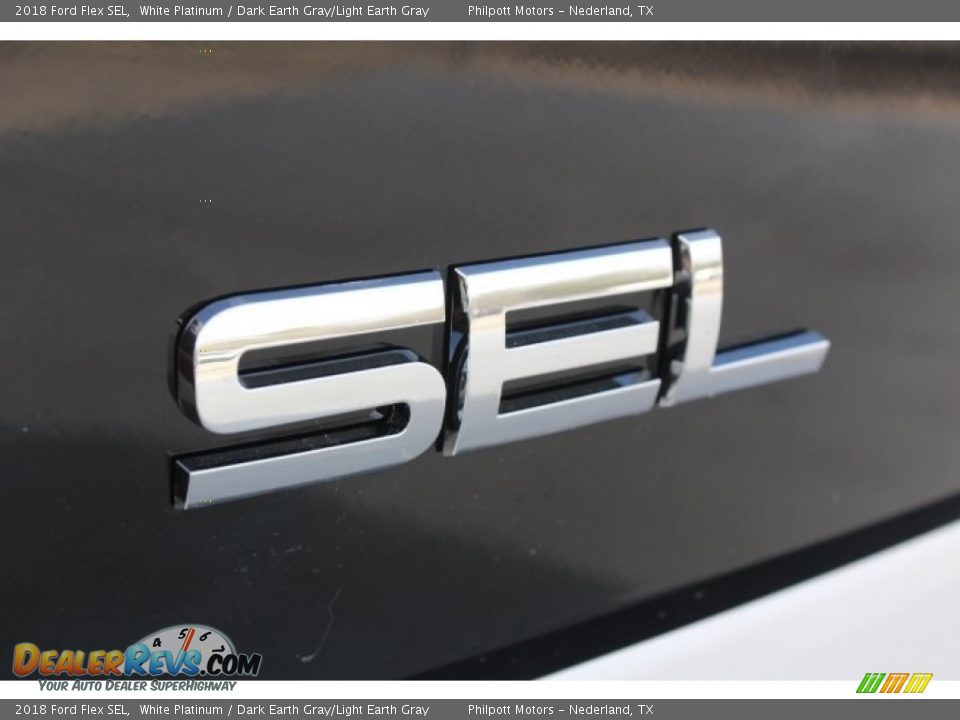 2018 Ford Flex SEL White Platinum / Dark Earth Gray/Light Earth Gray Photo #36