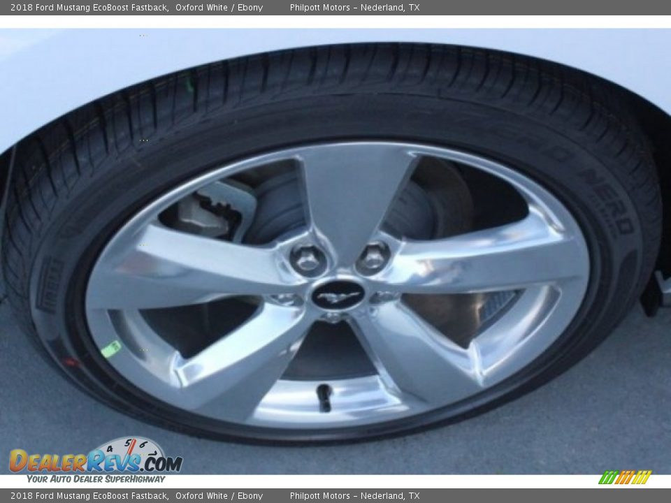 2018 Ford Mustang EcoBoost Fastback Oxford White / Ebony Photo #9