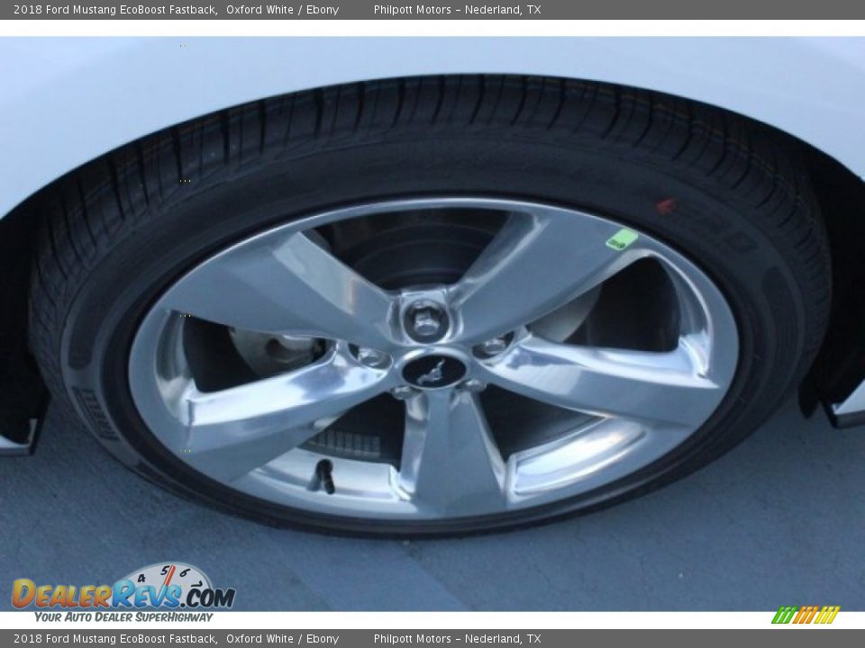 2018 Ford Mustang EcoBoost Fastback Oxford White / Ebony Photo #10