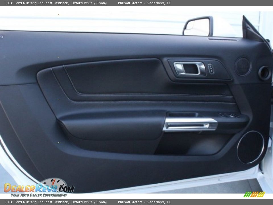 2018 Ford Mustang EcoBoost Fastback Oxford White / Ebony Photo #11