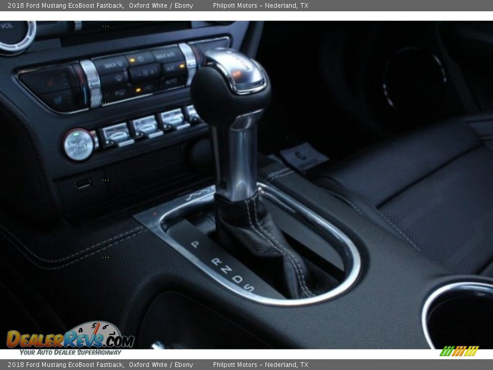 2018 Ford Mustang EcoBoost Fastback Oxford White / Ebony Photo #14