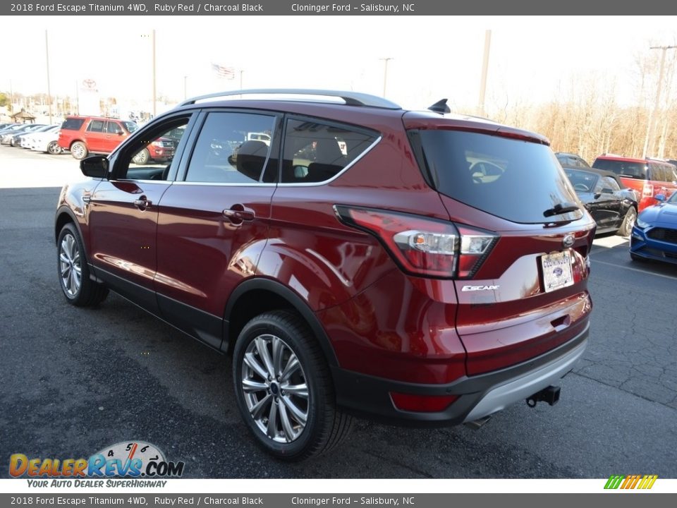 2018 Ford Escape Titanium 4WD Ruby Red / Charcoal Black Photo #24