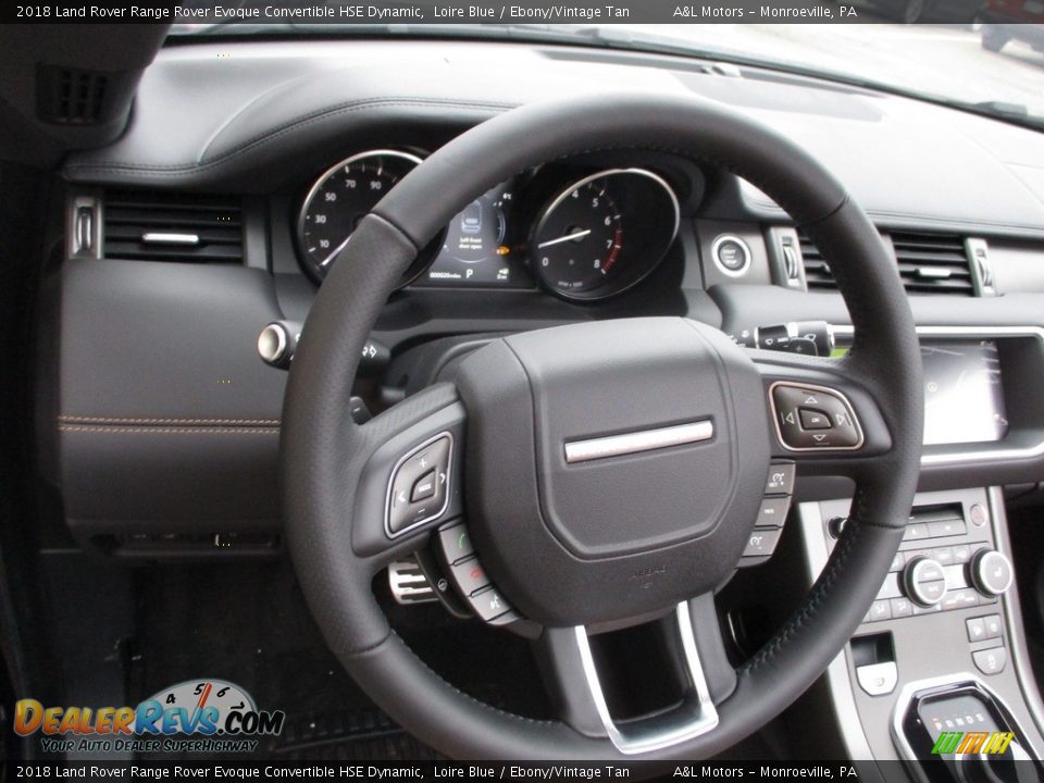 2018 Land Rover Range Rover Evoque Convertible HSE Dynamic Steering Wheel Photo #15
