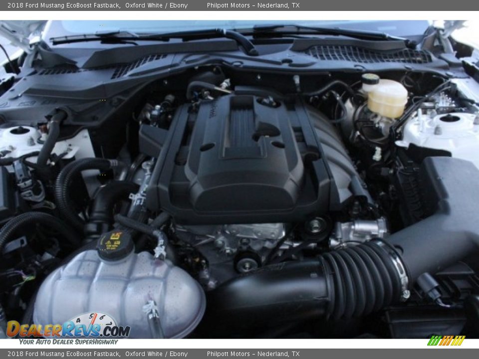 2018 Ford Mustang EcoBoost Fastback Oxford White / Ebony Photo #30