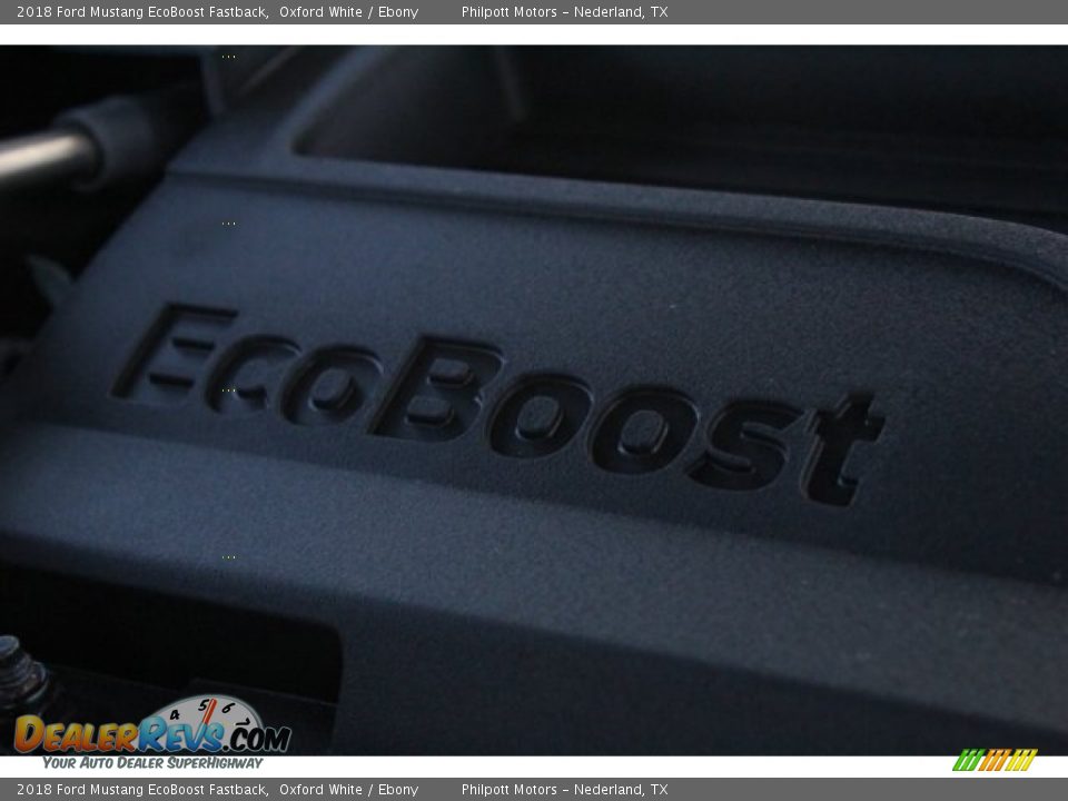 2018 Ford Mustang EcoBoost Fastback Oxford White / Ebony Photo #31