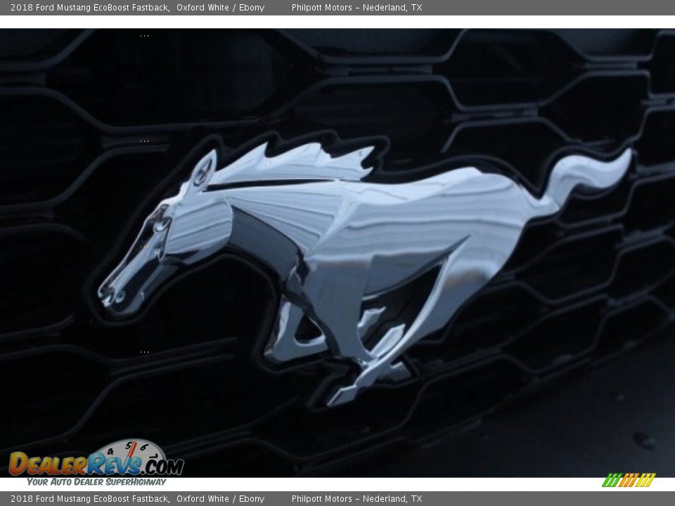 2018 Ford Mustang EcoBoost Fastback Oxford White / Ebony Photo #32